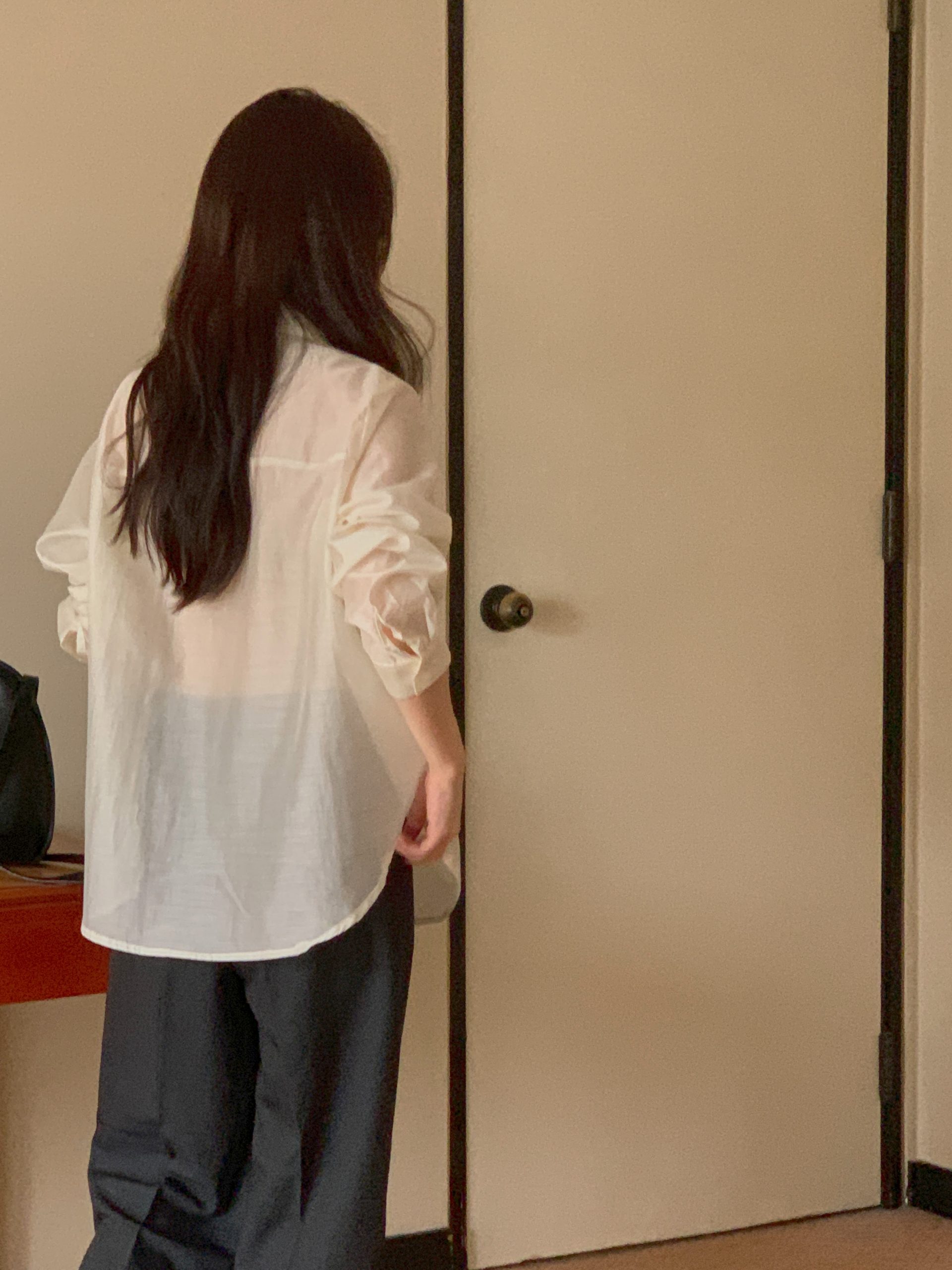 Creme Silk Shirt - Image 8
