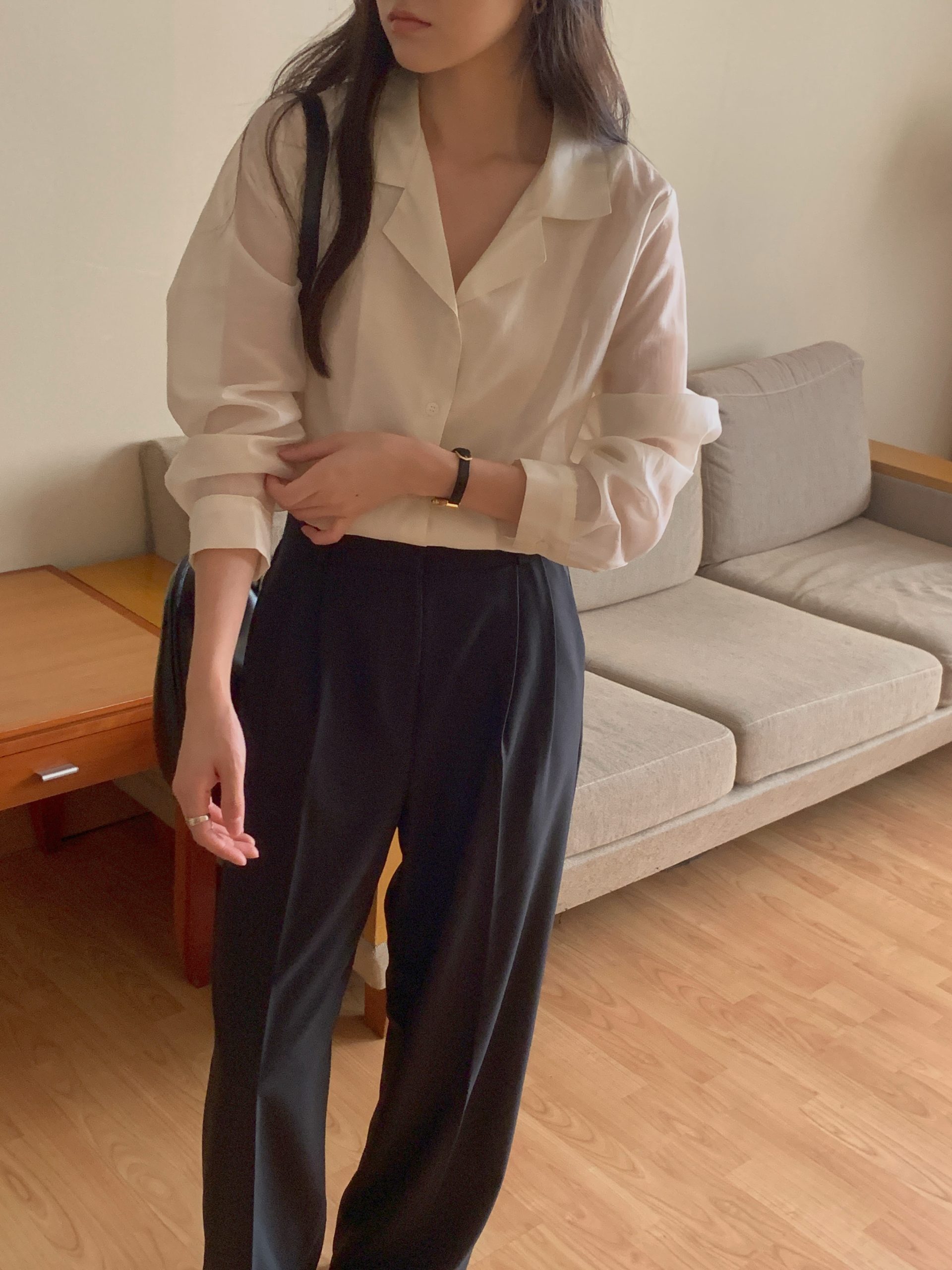 Creme Silk Shirt - Image 18